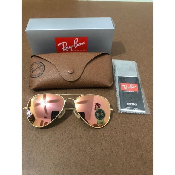 RayBan Aviator Polarized RB3025 Flash Lenses main image 4